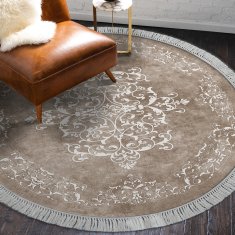 Conceptum Hypnose Okrúhly koberec Tapis 100 cm béžový