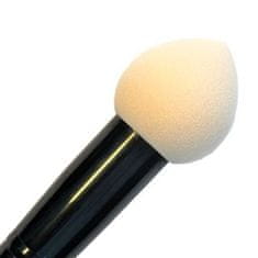 DIVINE cosmetics Hubka na make-up s rúčkou, dĺžka 18 cm, béžová