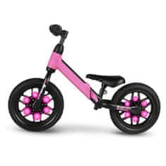 Qplay Detský balančný bicykel Spark ružový