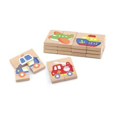 Viga Detské drevené magnetické puzzle