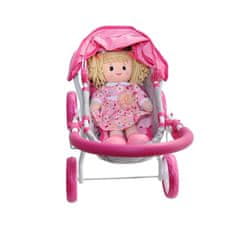 MILLY MALLY Detský kočík pre bábiky Dori Prestige Pink