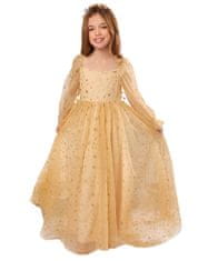 Beauty Girls Karnevalové šaty s hviezdami veľkosť 128 - Golden Princess