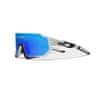 KINGSEVEN Cyklistické okuliare LS910 WHITE - BLACK / GLASS BLUE C03