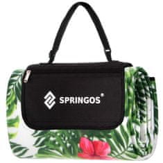 Springos Pikniková deka 200x160 cm SPRINGOS PM020 – rastliny