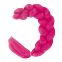 Soulima Vlasy Kanelové syntetické Copánky ombre tmavo ružové ISO