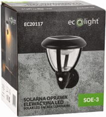 ECOLIGHT 2x LED solárne nástenné svietidlo IP44