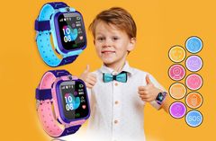 CoolCeny Detské chytré hodinky s kamerou a GPS lokátorom - Modrá