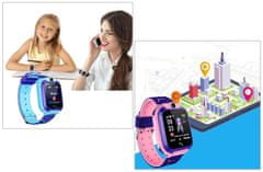 CoolCeny Detské chytré hodinky s kamerou a GPS lokátorom - Modrá
