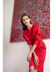 Style Stylove Dámske spoločenské šaty Avalt S284 červená XXL