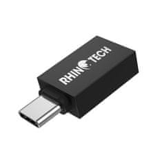 RhinoTech redukcia USB-A 3.0 na USB-C RTACC322, čierna