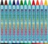 Školské voskové pastelky 12 farieb