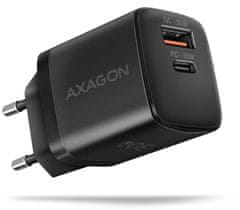 AXAGON síťová nabíječka ACU-PQ30, USB-A, USB-C, PD, QC4+, 30W, čierna