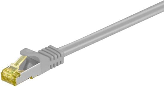 MICRONET MicroConnect patch kábel S/FTP, RJ45, Cat7, 3m, šedá