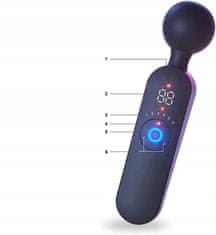 Vibrabate Vibrátor na masáž klitorisu 12 funkcií LCD vykurovanie