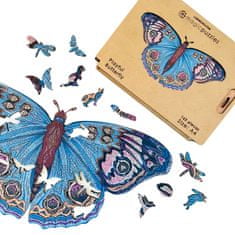 Lubiwood Drevená skladačka - Hravý Motýľ - Veľkosť M
