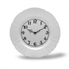 Thun BERNADOTTE hodiny tanierové 27 cm biela
