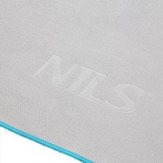 NILS rýchloschnúci uterák z mikrovlákna NCR12 sivý/svetlomodrý