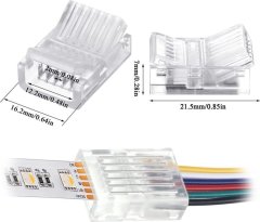 Immax konektor CLICK 12mm, spojka T, RGB+CCT, 6pin