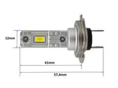 motoLEDy LED žiarovka H7 9V-30V CANBUS 4500lm 1ks