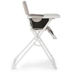 Ricokids Skladacia detská jedálenská stolička | bielo-sivá