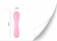 Vibrabate Ružový silikónový vibrátor, masážny strojček na klitoris