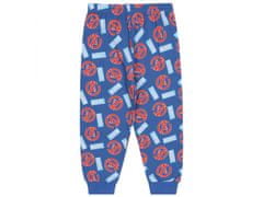 MARVEL COMICS 2x Modré a šedé pyžamo MARVEL, OEKO-TEX s dlhým rukávom 0-3 m 62 cm