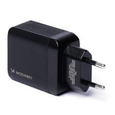 IZMAEL Wozinsky USB nabíjačka s 2 portami (USB, USB C) 20W - Čierna KP26474