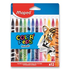 Maped Detské fixky Color'Peps Animals 12 farieb