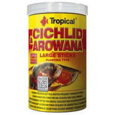 TROPICAL Cichlid&Arowana Large Sticks 1000ml/300g krmivo vo forme tyčiniek pre veľké cichlidy a dospelé arowany