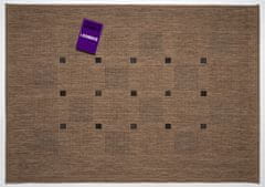 Kusový koberec FLOORLUX Coffee / Black 20079 Spoltex – na von aj na doma 80x150