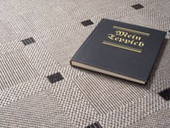 Kusový koberec FLOORLUX Silver / Black 20079 Spoltex – na von aj na doma 120x170