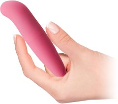 XSARA Jemně zahnutý růžový mini masažérg-spot - dge o016r