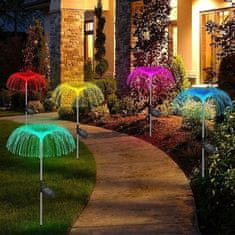 HOME & MARKER® Dekoratívne solárne vonkajšie osvetlenie so systémom RGB v 7 farbách (1 ks) | LUMIPALM