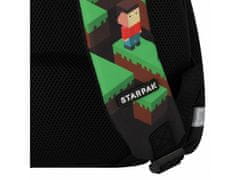 STARPAK Pixel Game, školský batoh s odrazkami, batoh pre chlapca 40x29x20 
