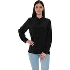 Vero Moda Dámska košeľa VMVIVI Regular Fit 10283143 Black (Veľkosť S)