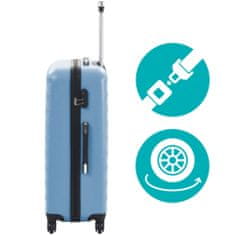Timeless Tools Sada cestovných kufrov s kozmetickou taštičkou, rôzne farby- oceľová modrá