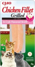 4DAVE kuřecí filet pro kočky - krab 25g