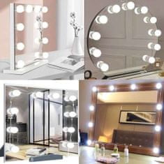 Izoksis Izoxis 18910 LED svetlá na zrkadlo k toaletnému stolíku 10 ks