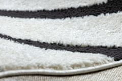 Dywany Łuszczów Kusový koberec Mode 8631 geometric cream/black 140x190