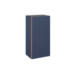 Elita Look, závesná bočná skrinka 40x31,6x80 cm 1D, tmavá modrá, ELT-168585