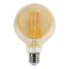 ORO LED 230V 6W E27 G125 550lm teplá biela amber