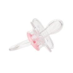 Canpol BABIES Cumlík silikónový symetrický 6-18m Newborn Baby - ružová