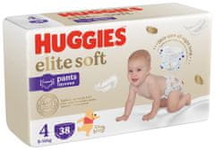 Huggies 2x Elite Soft Pants Nohavičky plienkové jednorázové 4 (9-14 kg) 38 ks