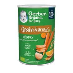 Gerber Organic chrumky s mrkvou a pomarančom 35 g