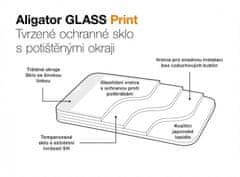 Aligator ochranné tvrdené sklo GLASS PRINT, Xiaomi 12T, čierna, celoplošné lepenie