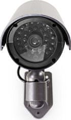 König NEDIS atrapa bezpečnostní kamery s infračervenou LED/ bullet/ IP44/ venkovní/ šedá