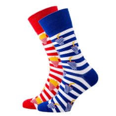 Many Mornings Pánske farebné ponožky Fries and Soda farebné veľ. 39-42