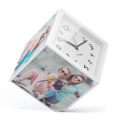Balvi Rotujúca fotokocka s hodinami Photo-Clock 15x15cm