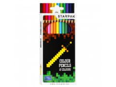 STARPAK Pixel Game Sada školských potrieb pre chlapca: tubusový peračník + pastelky Univerzálny