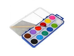 STARPAK Pixel Game Watercolor maľuje 12 farieb štetcom Univerzálny